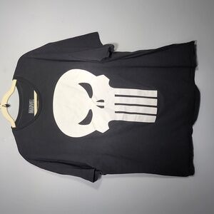 Marvel Punisher Black Logo Character T-Shirt
